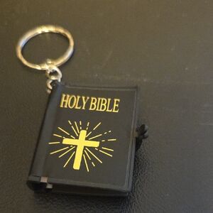 Brand New Holy Bible Keychain